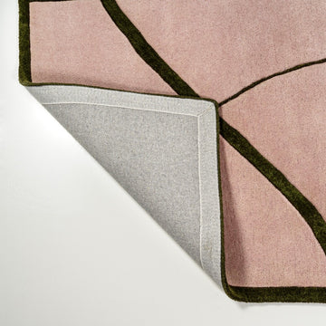 Mosaic Coastal Geometric Border Handwoven Wool Area Rug